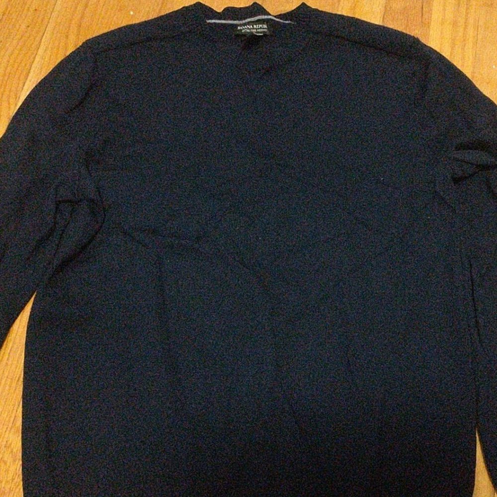 Banana Rep 100% Merino Men's Navy Sweater S